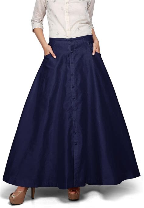 plain navy skirt.